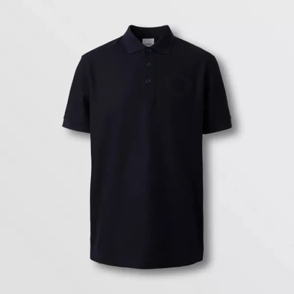 버버리 남성 네이비 폴로 반팔티 - Burberry Mens Navy Tshirts - b… - 1