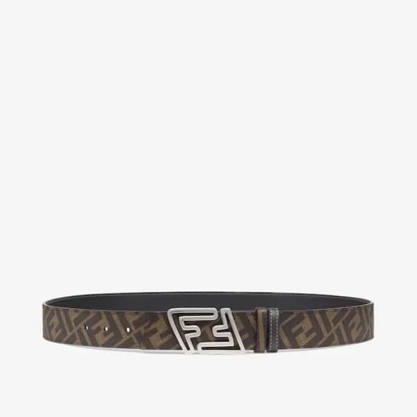 펜디 남성 시그니처 양면 블랙 벨트 - Fendi Mens Black Belts - fe1… - 1