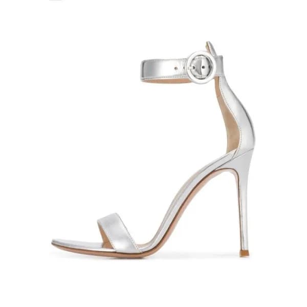 지안비토로씨 여성 실버 하이힐 - Gianvito rossi Womens Silver Hi… - 1