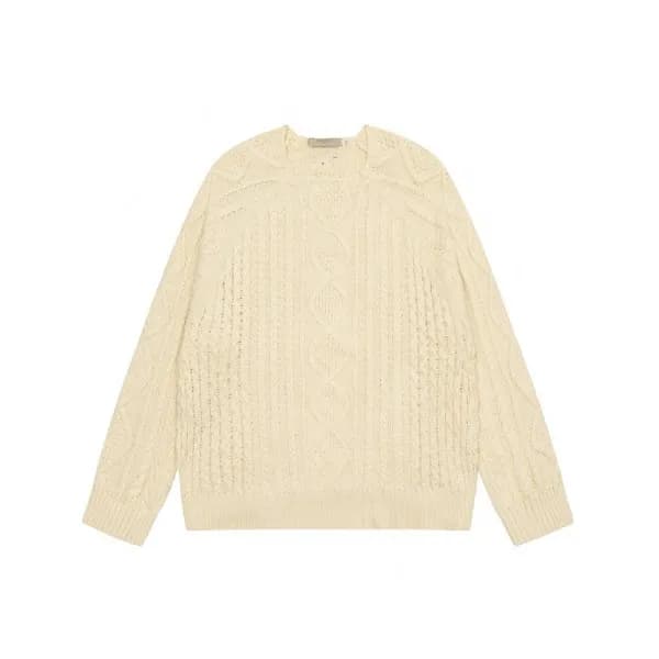 피어오브갓 남성 크루넥 아이보리 니트 - Fear of god Mens Ivory Knit… - 1