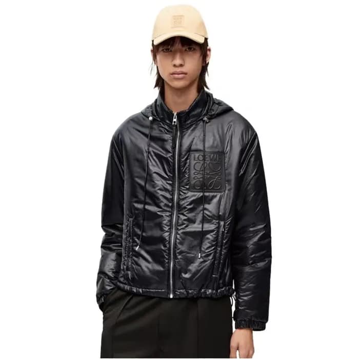 로에베 남성 블랙 다운 자켓 - Loewe Mens Black Jackets - loe79… - 1