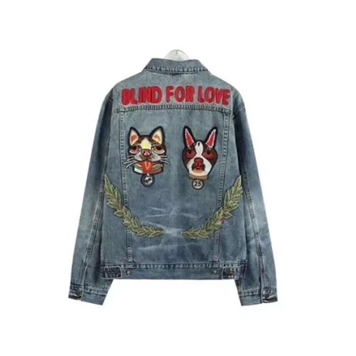 구찌 남성 캐쥬얼 블루 데님 자켓 - Gucci Mens Blue Jackets - gu1… - 1