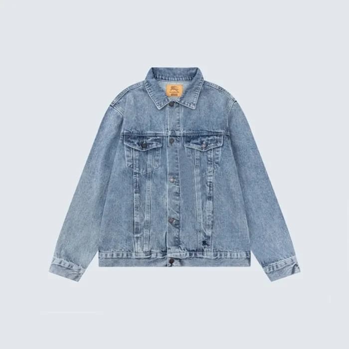 버버리 남성 블루 데님 자켓 - Burberry Mens Blue Jackets - bu3… - 1