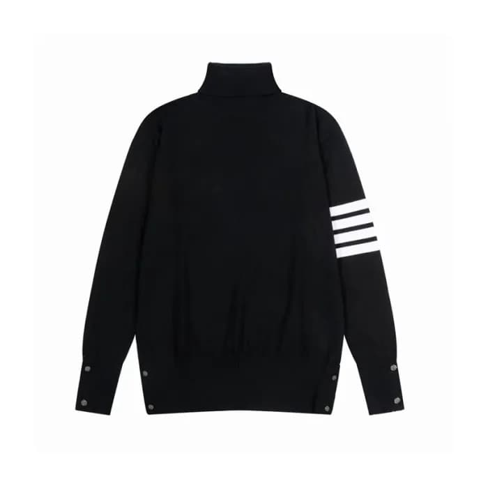 톰브라운 남성 블랙 터틀니트 - Thom Browne Mens Black Knits - t… - 1