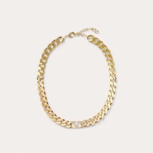 발렌티노 여성 골드 목걸이 - Valentino Womens Gold Necklace - … - 1
