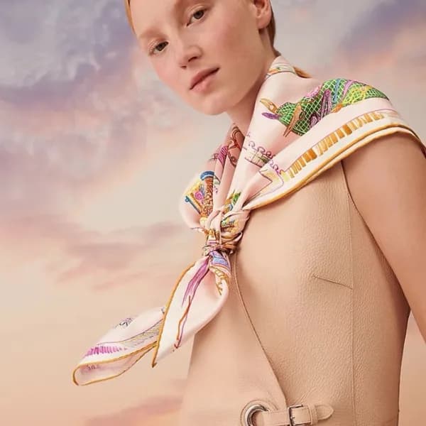 에르메스 여성 퍼플 스카프 - Hermes Womens Purple Scarf - acc1… - 1