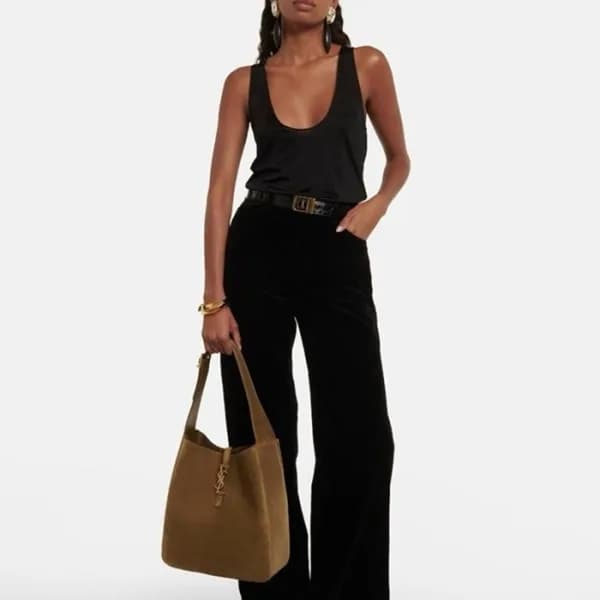 입생로랑 여성 카키 숄더백 - Saint Laurent Womens Khaki Should… - 1