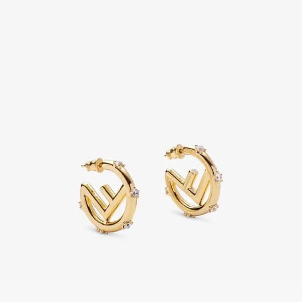펜디 여성 옐로우 골드 이어링 - Fendi Womens Yellow-gold Earrin… - 1