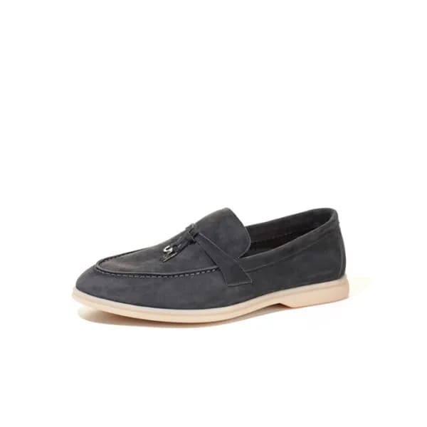 로로피아나 남/녀 딥 그레이 로퍼 - Loro Piana Unisex Summer Walk… - 1