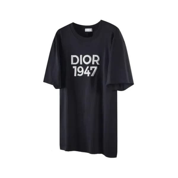 디올 남성 블랙 반팔 티셔츠 - Dior Mens Black Tshirts - dic178… - 1