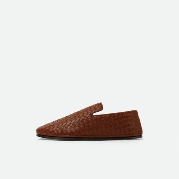 보테가베네타 남성 카멜 로퍼 - Bottega veneta Mens Camel Loafer… - 1