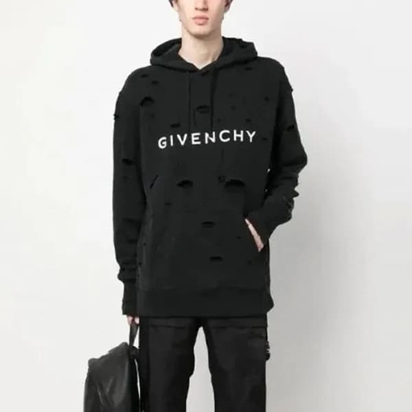 지방시 남성 블랙 후드티 - Givenchy Mens Black Hoodie - gic20… - 1