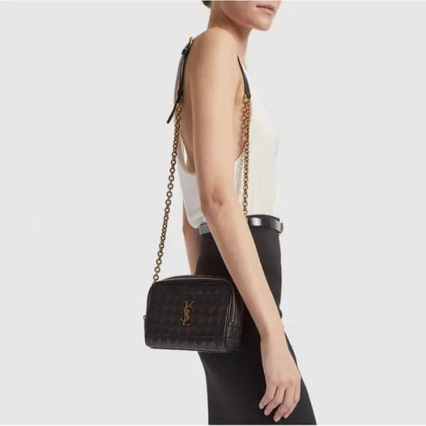 입생로랑 여성 카산드라 마테라세 체인 카메라 백 - Saint Laurent Womens … - 1