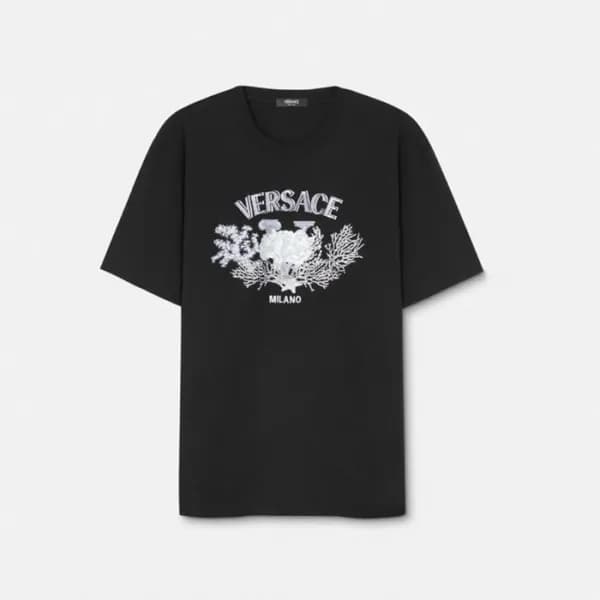 베르사체 남성 반팔 티셔츠 - Versace Mens Round Tshirt - vec50… - 1