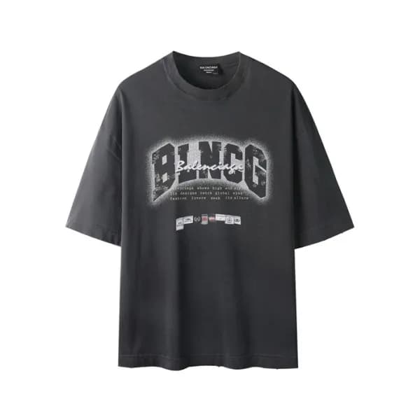 발렌시아가 남성 라운드 반팔 티셔츠 - Balenciaga Mens Round Tshirt… - 1