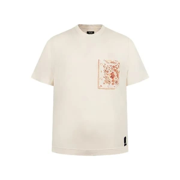 펜디 남성 라운드 반팔 티셔츠 - Fendi Mens Round Tshirt - fec72… - 1