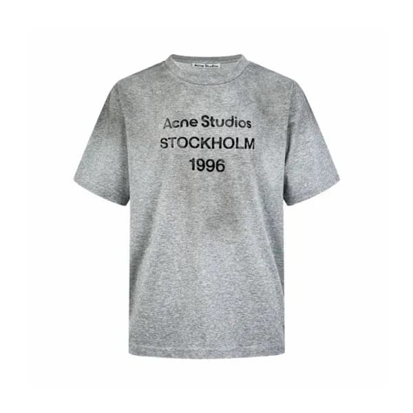 아크네 남/녀 라운드 반팔티 - Acne Unisex Round Tshirt - anc12… - 1