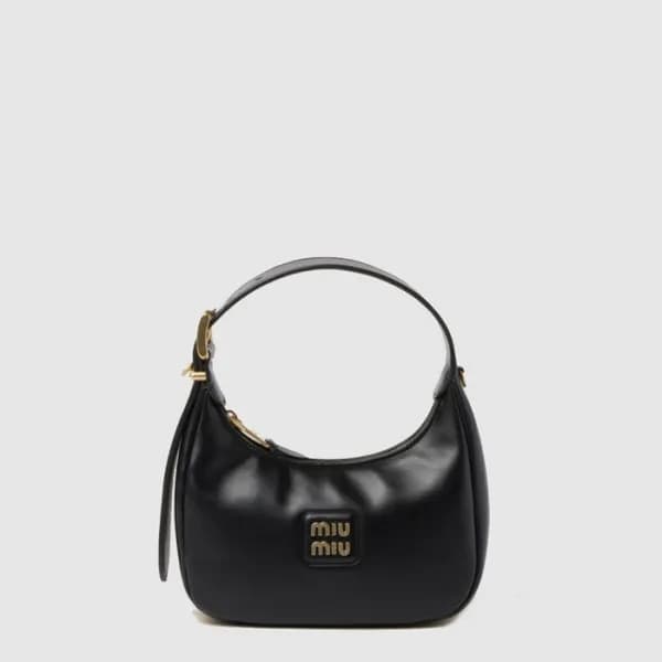 미우미우 여성 가죽 호보백 - Miumiu Womens Leather Hobo Bag - … - 1