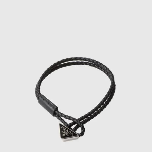 프라다 남/녀 나파 가죽 팔찌 - Prada Unisex Napa Leather Brace… - 1