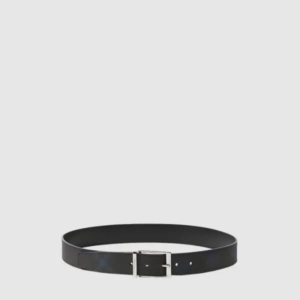 버버리 남성 리버서블 체크 벨트 - Burberry Mens Buckle Reversibl… - 1