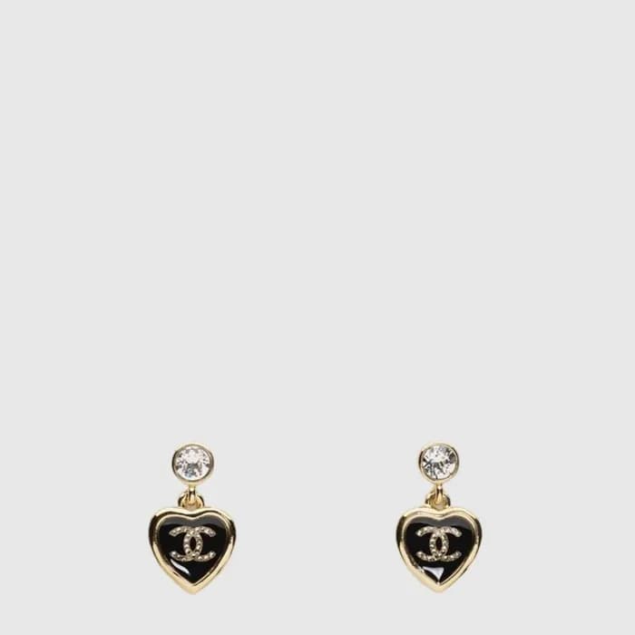 샤넬 여성 하트 펜던트 이어링 - Chanel Womens Heart Pendant Ear… - 1