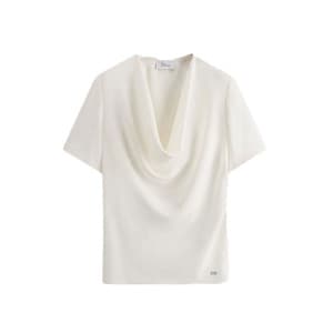 디올 여성 반팔 드레이프 블라우스 - Dior Womens Short-Sleeved Dr…