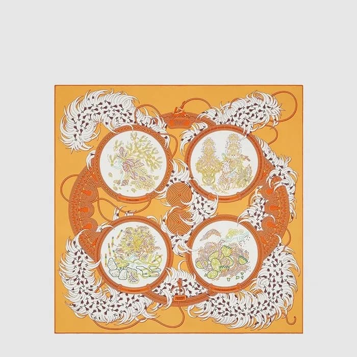 에르메스 여성 레전드 브로디 스카프 - Hermes Womens Legende Brodee Scarf - acc8858x - 1