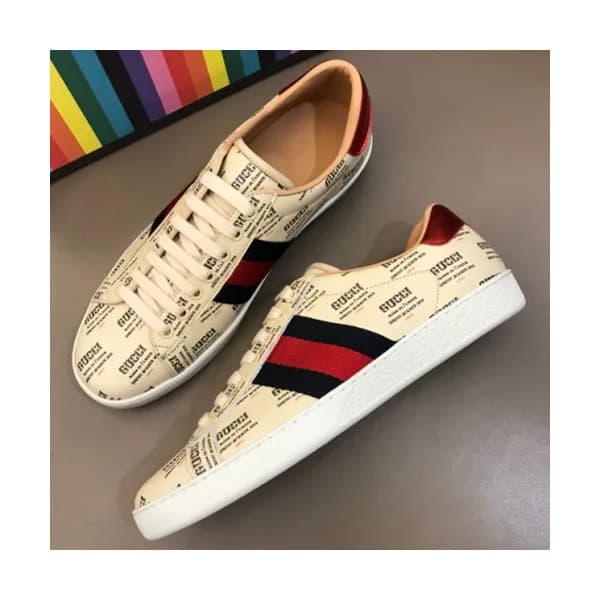 GUCCI 2018 MENS LEATHER SKEAKERS - 구찌 남여 레더 스니커즈 G… - 1