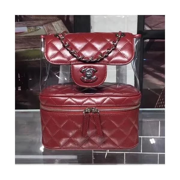 Chanel Women PVC Back Pack,21.5CM - 샤넬 여성용 PVC 백팩,… - 1