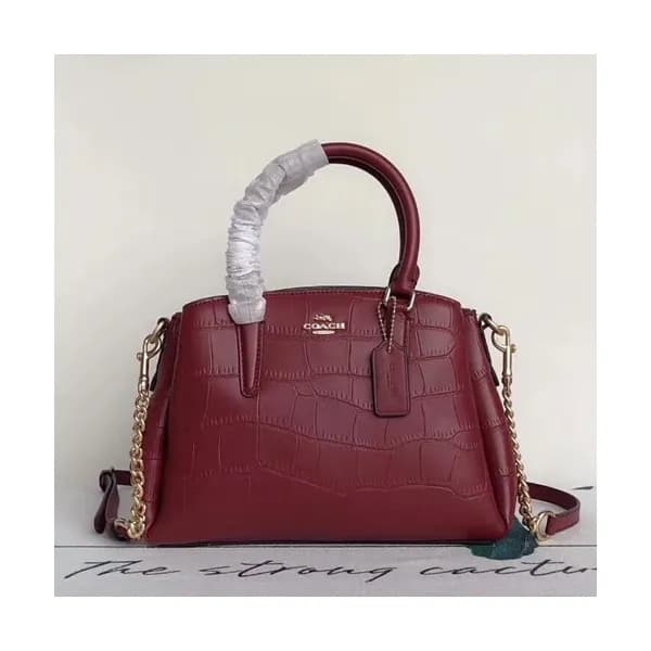 Coach Leather Tote Shoulder Bag,26cm - 코치 레더 토트 숄더… - 1