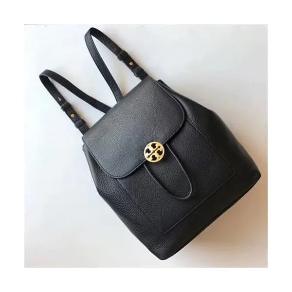 Tory Burch Leather Black Back Pack,24cm - 토리버치 레더 … - 1