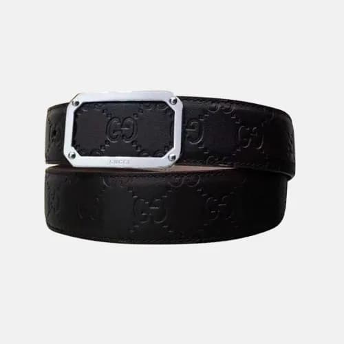Gucci 2019 Mens Business Classic Buckle Leather Be… - 1