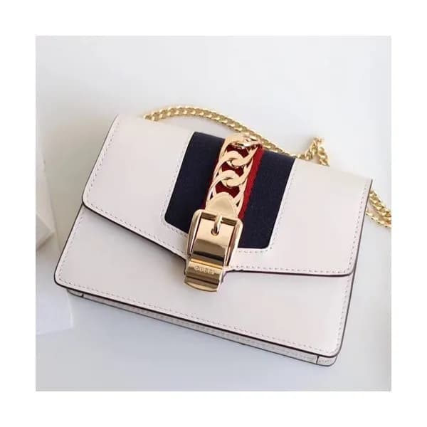 Gucci Sylvie Nano Chain Shoulder Bag,16.5CM - 구찌 실… - 1