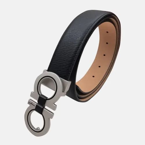 Salvatore Ferragamo 2019 Mens GancioBuckle Leather… - 1