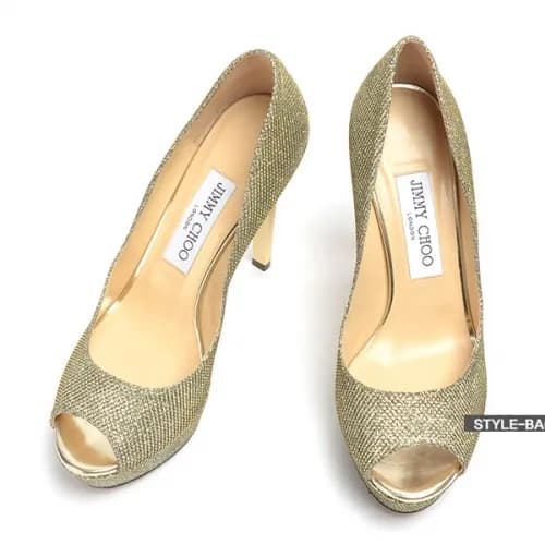 Jimmy-Choo 2019 Ladies Metallic Open-to Pumps - 지미… - 1
