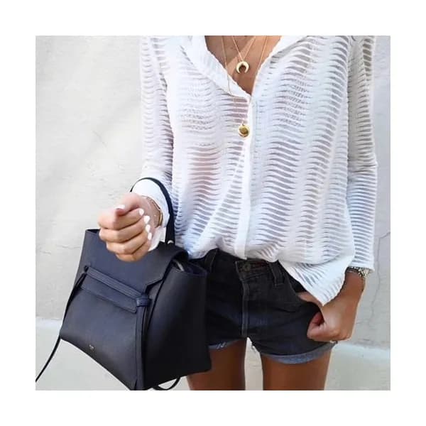 Celine Leather Belt Shoulder Bag,23CM - 셀린느 레더 벨트 … - 1