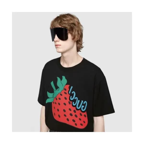 Gucci 2019 Mm/Wm Printing Cotton Short Sleeved Tsh… - 1