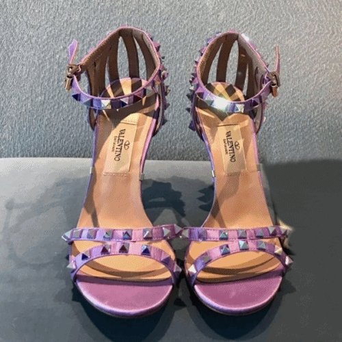 [럭셔리]Valentino 2019 Womens Rock Stud Strap High-he… - 1