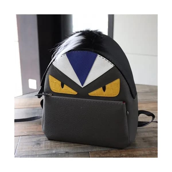 Fendi 2019 Leather Bag Bugs Back Pack ,38CM - 펜디 2… - 1