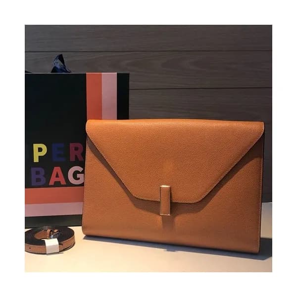 Valextra 2019 Epsom Leather Shoulder Bag,28CM - 발렉… - 1