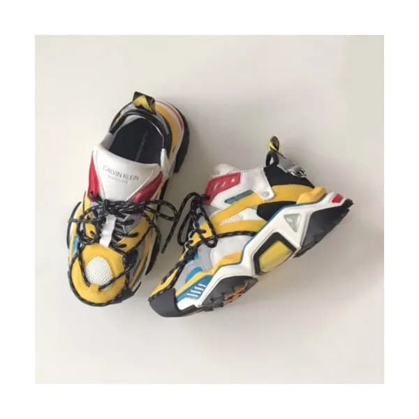 Calvin Klein 2018 Mm/Wm Leather Running Shoes - 캘빈…