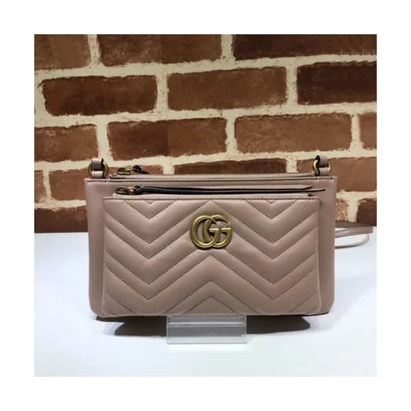 Gucci 2019 Marmont Matlase Clutch Bag / Shoulder C… - 1