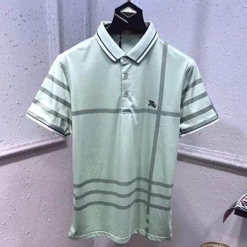 Burberry 2019 Mens Logo Silket Short Tshirt- 버버리 남… - 1