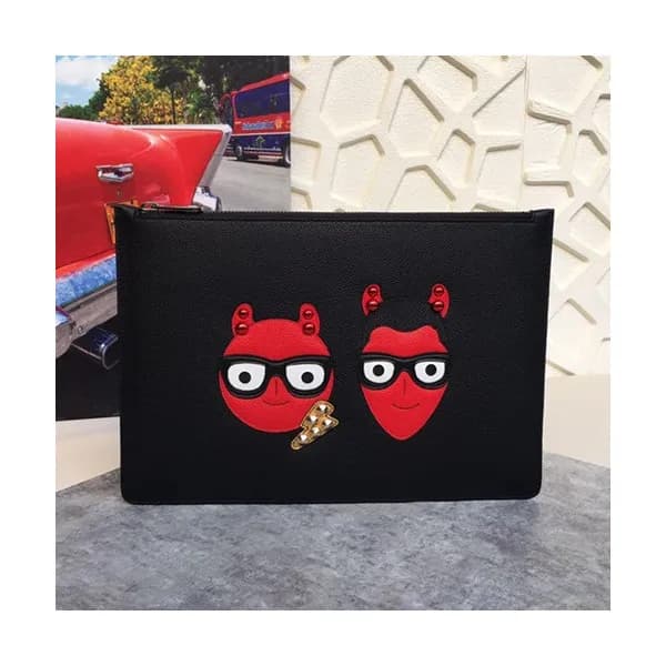 Dolce&Gabbana 2019 Leather Clutch Bag ,30CM - 돌체 앤… - 1