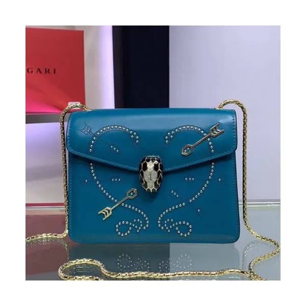 Bvlgari 2019 Serpenti Forever Chain Shoulder Bag,2… - 1