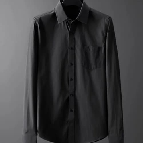 Louisvuitton 2019 Mens Logo Slim Fit Cotton shirt … - 1