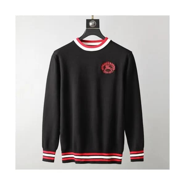 Burberry 2019 Mens Retro Logo Crew - neck Sweater … - 1