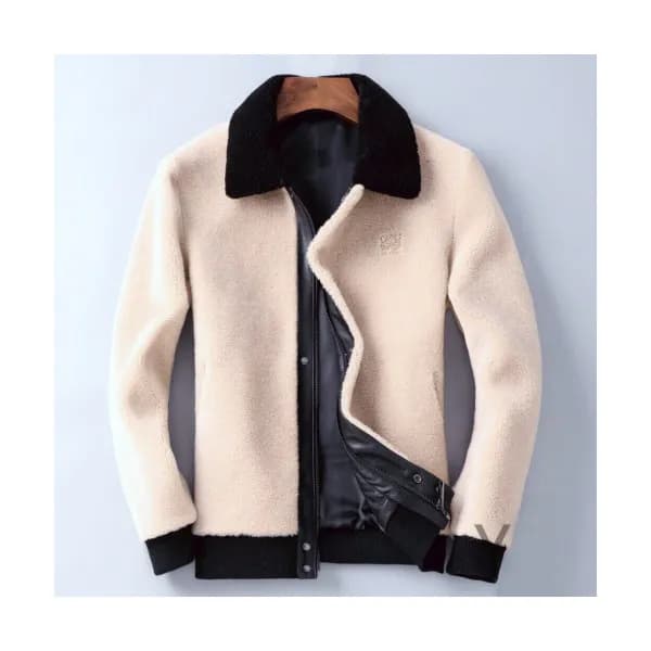 Loewe 2019 Mens Causal Mink Leather Jacket - 로에베 2… - 1