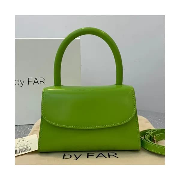 By Far 2019 Leather Tote Shoulder Bag,17cm - 바이 파 … - 1