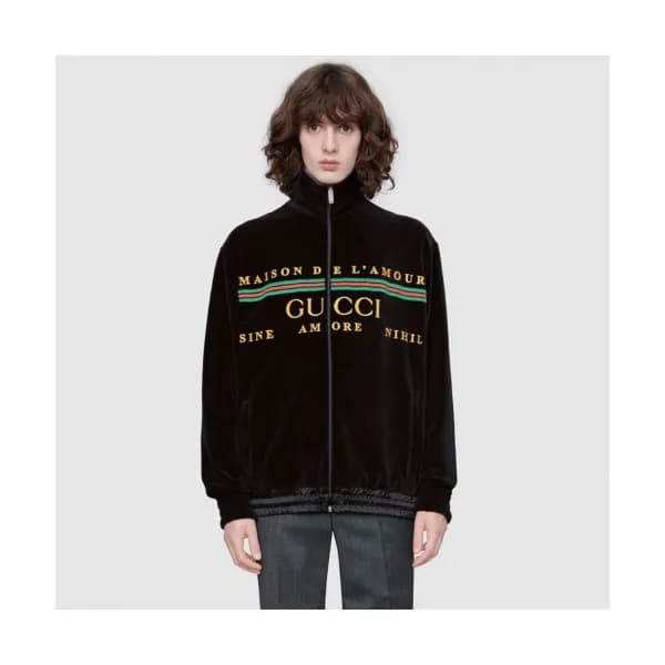 Gucci 2019 Mens Logo Casual Velvet Jakcet - 구찌 20… - 1